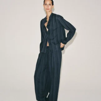 ZARA ZW COLLECTION STRIPED SAROUEL TROUSERS