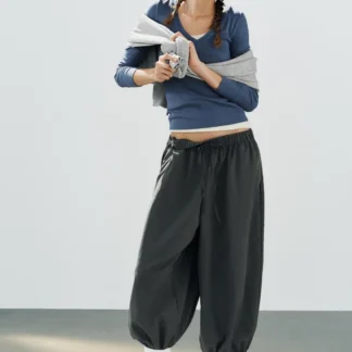 ZARA TECHNICAL FABRIC SAROUEL TROUSERS