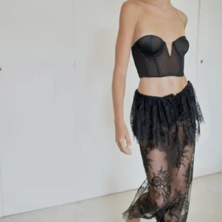 ZARA UNDERWIRED SATIN CORSET