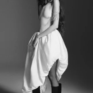 ZARA ASYMMETRIC COMBINED KNIT DRESS