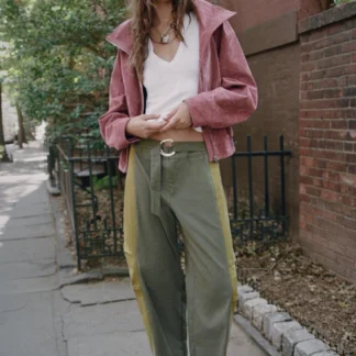 ZARA 100% LEATHER BOMBER JACKET