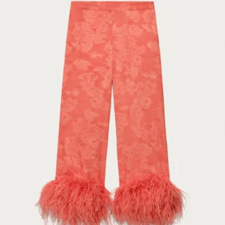 ZARA MARISA BERENSON X ZARA FEATHER TROUSERS