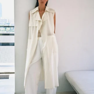 ZARA ZW COLLECTION LONG FLOWING WAISTCOAT
