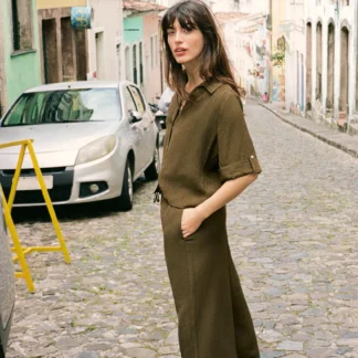 ZARA FLOWING STRAIGHT-LEG TROUSERS
