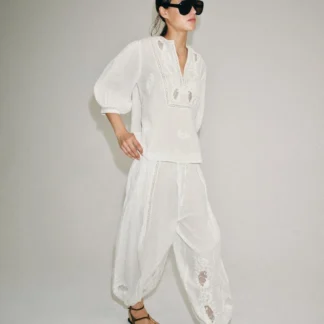 ZARA ZW COLLECTION LACE SAROUEL TROUSERS