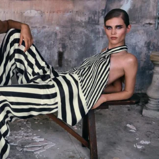ZARA STRIPED WIDE-LEG TROUSERS