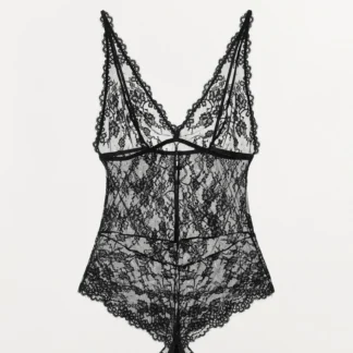 ZARA STRAPPY LACE BODYSUIT