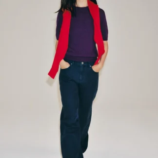 ZARA 100% WOOL SHORT SLEEVE JUMPER
