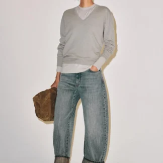 ZARA ULTRA-SOFT 100% WOOL V-NECK JUMPER