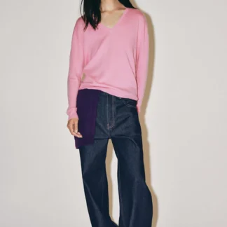 ZARA EXTRA-SOFT 100% WOOL V-NECK JUMPER