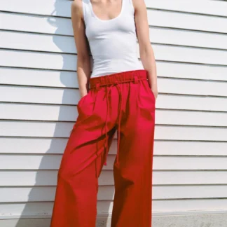 ZARA ZW COLLECTION POPLIN TROUSERS