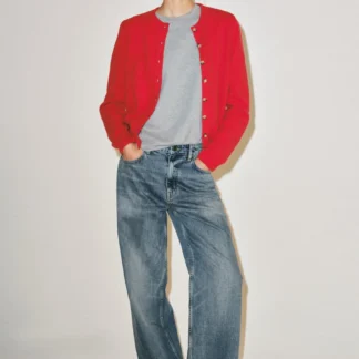 ZARA CASHMERE WOOL BUTTONED CARDIGAN