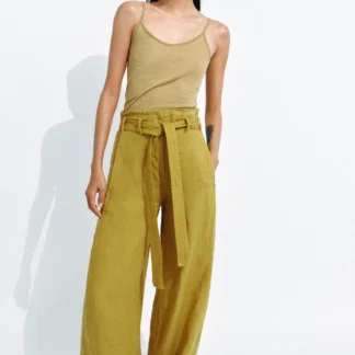ZARA ZW COLLECTION 100% LINEN TROUSERS