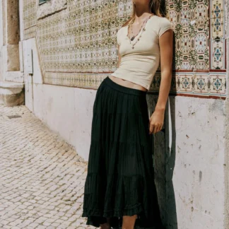 ZARA ASYMMETRIC MIDI SKIRT
