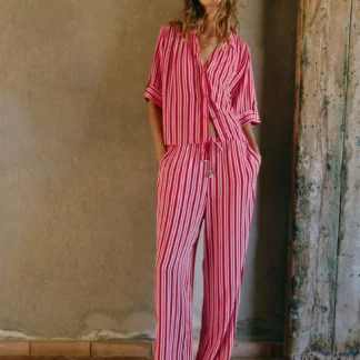 ZARA STRIPED FLOWING SHIRT