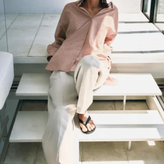 ZARA ZW COLLECTION SHIRT WITH BACK BUTTONS