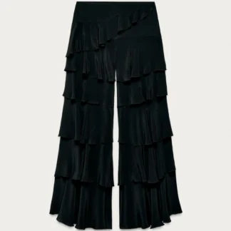 ZARA MARISA BERENSON X ZARA TROUSERS WITH RUFFLES
