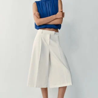 ZARA DRAPED PUFF TOP