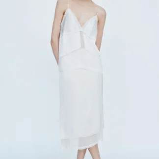 ZARA COMBINED SATIN TOP