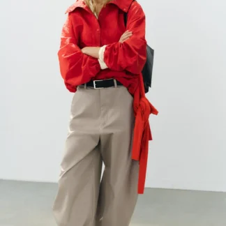 ZARA TECHNICAL FABRIC BUTTON-UP JACKET