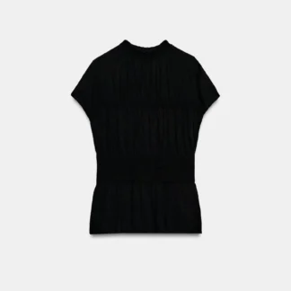 ZARA SMOCKED KNIT TOP