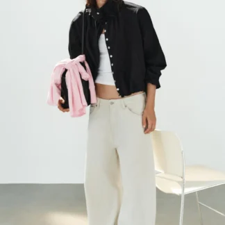 ZARA COTTON JACKET WITH TIES