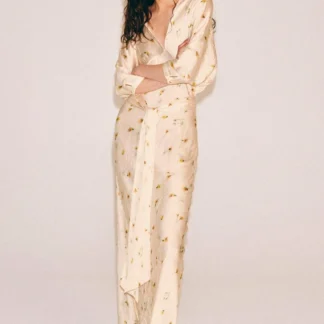 ZARA ZW COLLECTION PRINTED LONG DRESS