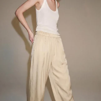 ZARA ZW COLLECTION SATIN BARREL TROUSERS