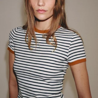 ZARA STRIPED SHORT SLEEVE T-SHIRT