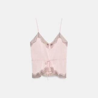 ZARA SATIN LACE TOP