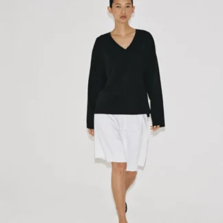 ZARA COTTON V-NECK T-SHIRT
