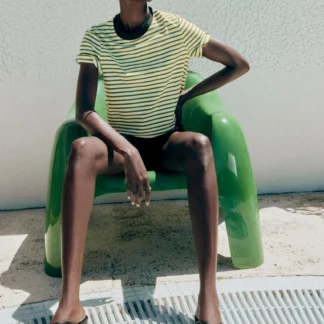 ZARA STRIPED SHORT SLEEVE T-SHIRT