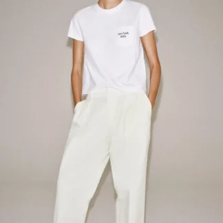 ZARA SLOGAN POCKET T-SHIRT
