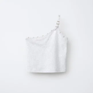 ZARA ASYMMETRIC TOP WITH BUCKLES