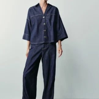 ZARA Z1975 HIGH-WAIST WIDE-LEG JOGGER JEANS