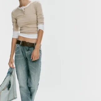 ZARA HENLEY T-SHIRT