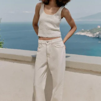 ZARA SEQUIN AND METALLIC THREAD KNIT TOP