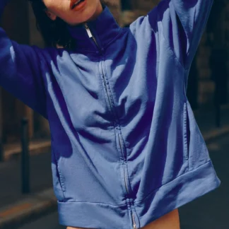 ZARA COTTON ZIP-UP JACKET