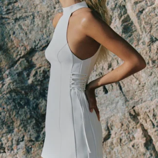 ZARA HALTER NECK DRESS WITH SIDE TIES