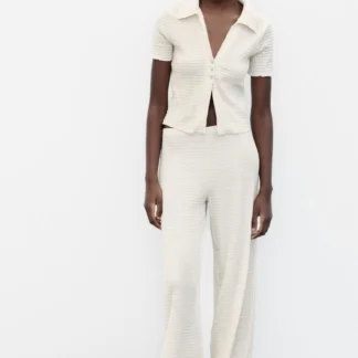 ZARA TEXTURED CROP TOP