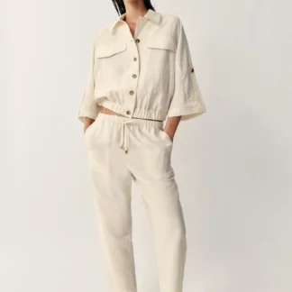 ZARA ELASTIC WAIST TROUSERS