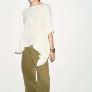 ZARA TEXTURED CAPE TOP