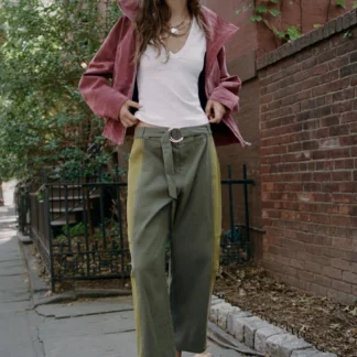 ZARA CONTRAST TROUSERS