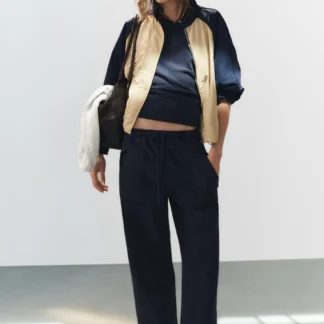 ZARA COTTON POCKET TROUSERS