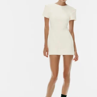 ZARA PLEATED SLEEVE MINI DRESS