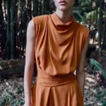ZARA BELTED PLAYSUIT WITH SHOULDER PADS