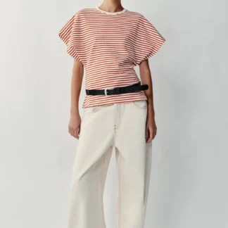 ZARA STRIPED WIDE SLEEVE T-SHIRT