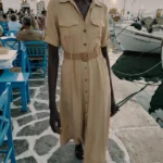 ZARA BELTED MIDI SHIRT DRESS