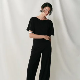 ZARA STRAIGHT-LEG CREPE TROUSERS WITH SLITS