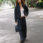 ZARA Z1975 CROPPED ZIP-UP JACKET